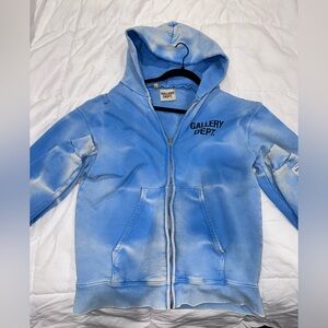 GALLERY DEPT BLUE ZIP UP HOODIE